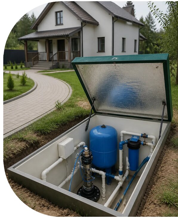 Автономное водоснабжение дома в Иванове от 154980 р. | АПаруса-Внв